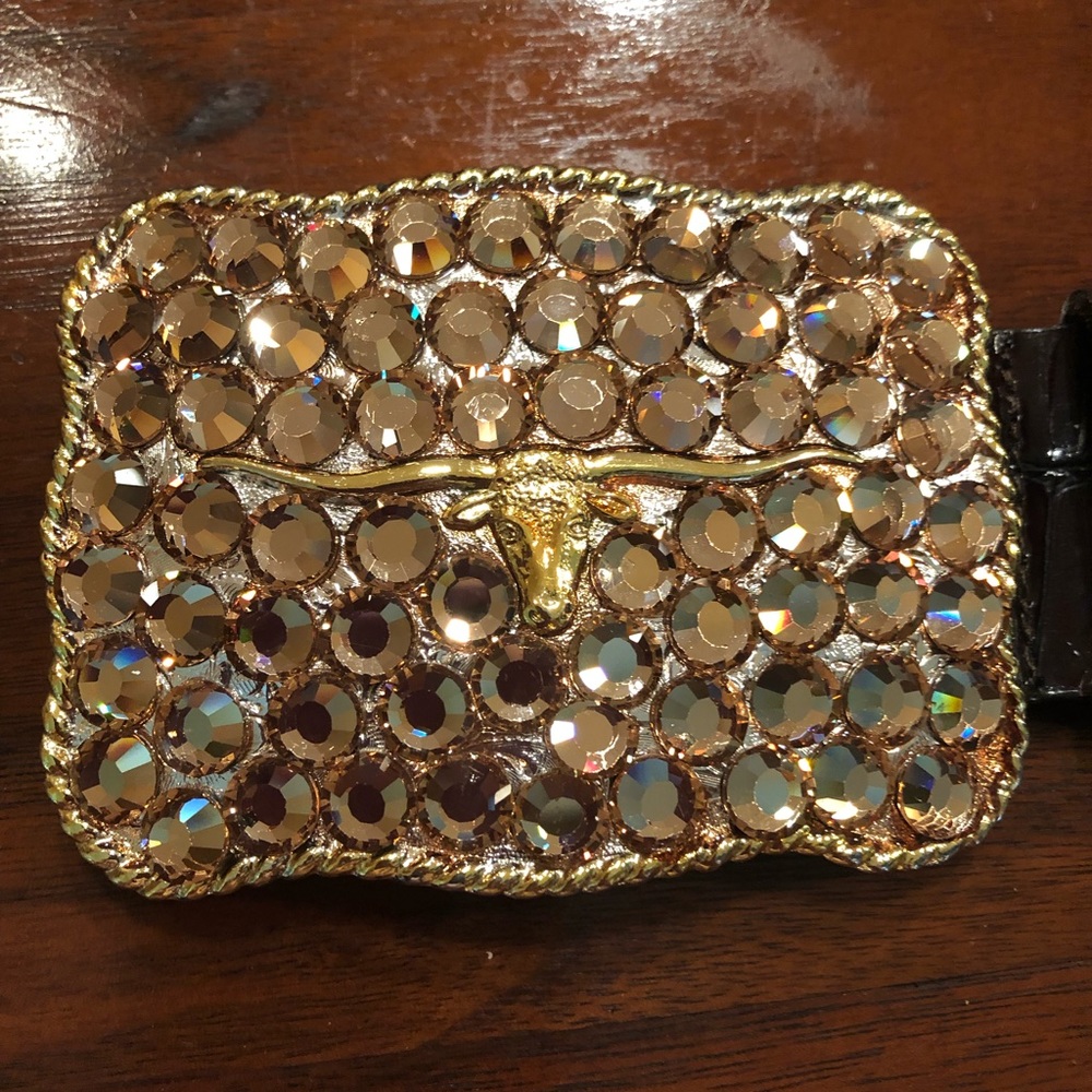Streets Ahead Rhinestone Longhorn Belt